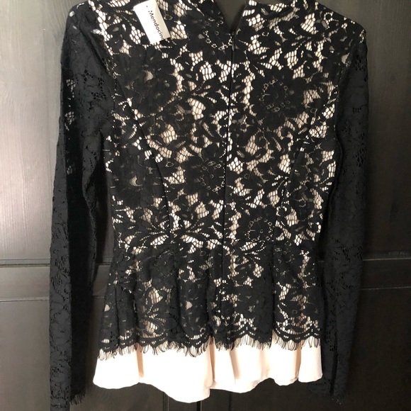 Mendocino lace peplum blouse bnwt - Picture 3 of 4